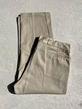 Dickies Tan Straight-Leg Chinos
